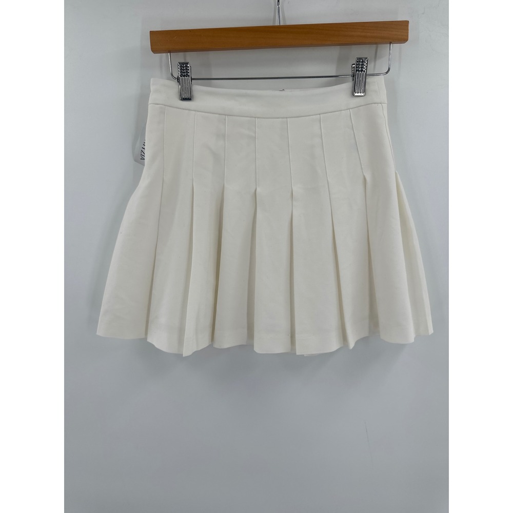 Aritzia Sun deh White Pleated Mini Skirt 2 NWT - Picture 4 of 8
